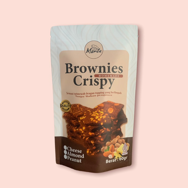 

brownies crispy manta chips cemilan brownis kering