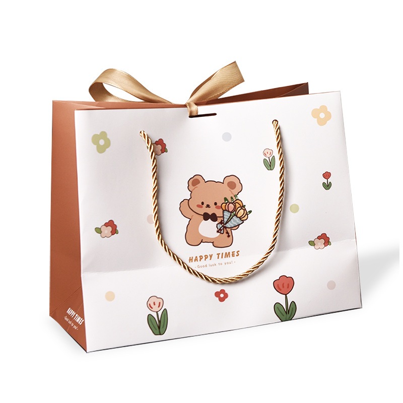 

Paper Bag Premium Bear + Pita Gift Bag Sovenir Pesta Kantong Kado Hadiah