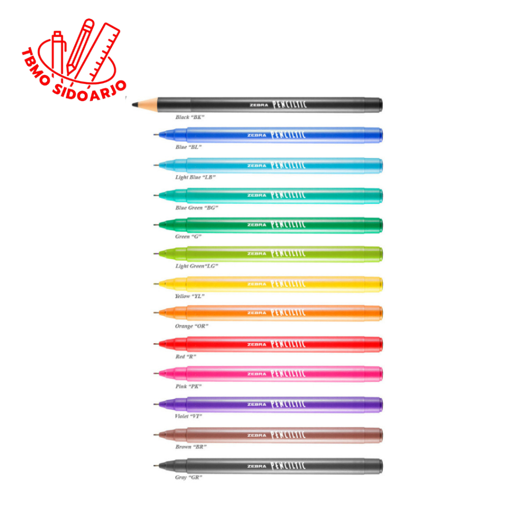 

TBMO Penciltic Fineliner / Bolpen Warna Zebra - Pcs