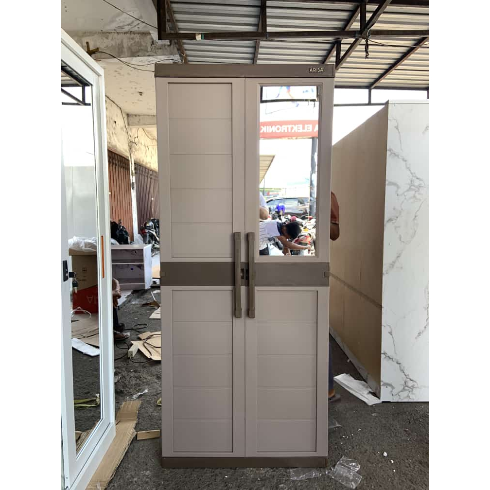 LEMARI PLASTIK 2 PINTU ARISA