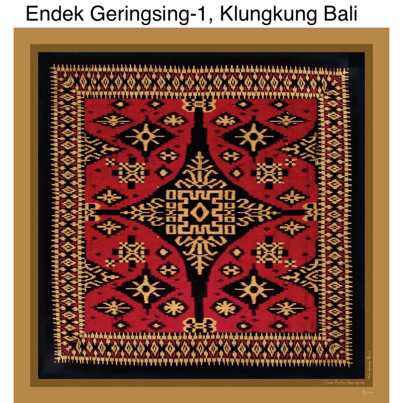 Syal 90x90 - Scarf Ethnic - Tenun Endek Geringsing-Klungkung - Bali
