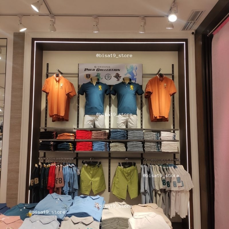 Kaos Polo Giordano 3D Lion New Arrival (Original 100% Store) - Size XS S M L XL XXL - Starboy Outfit