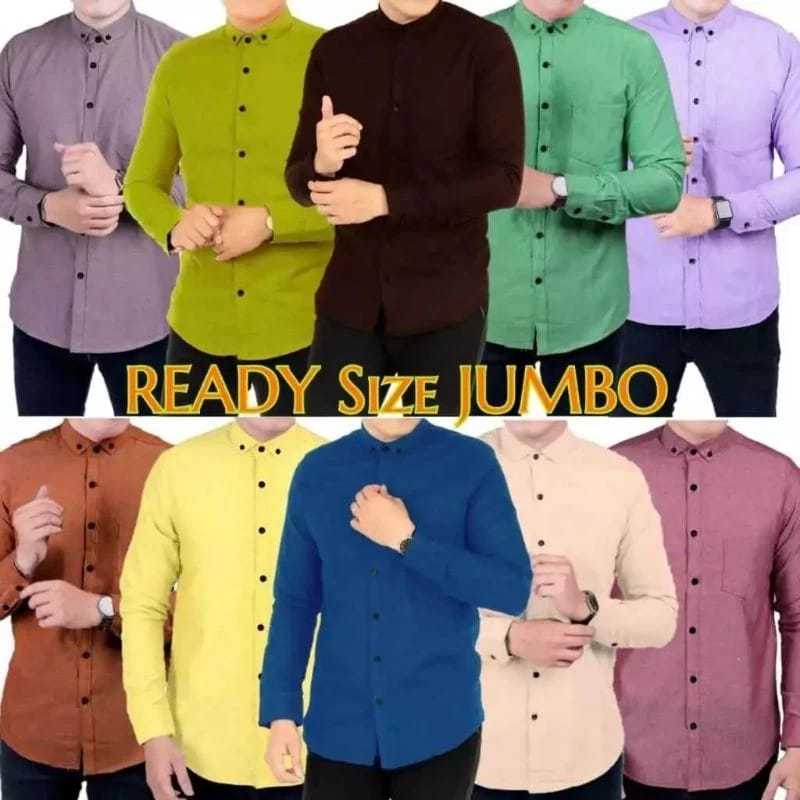 Kemeja Hurley Kemeja Polos Pria Lengan Panjang Kemeja Distro