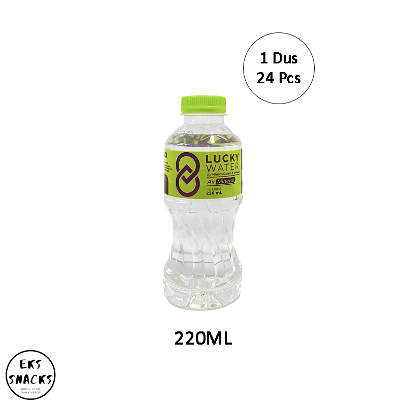 

Lucky Water Air Mineral 220ML - Botol Mini [1 Box 24 Pcs]