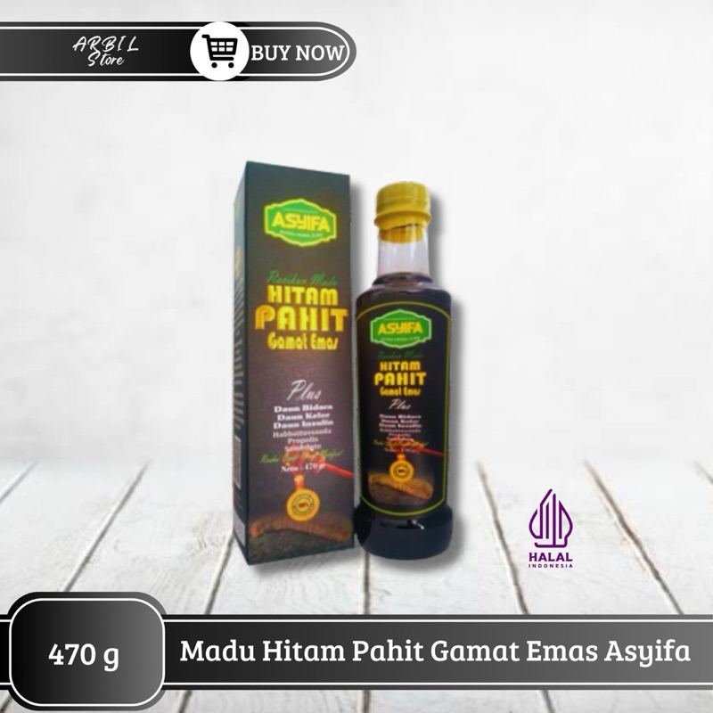 

Madu Hitam Pahit Plus Gamat Emas Asyifa 470 gram
