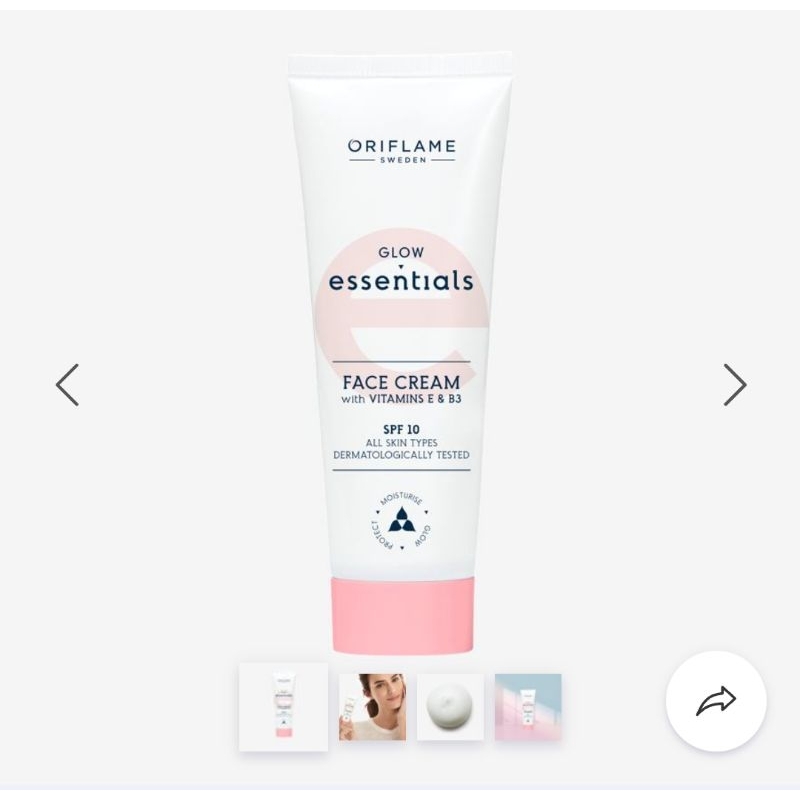 Glow Essentials Face Cream with Vitamins E & B3 SPF 10 Oriflame