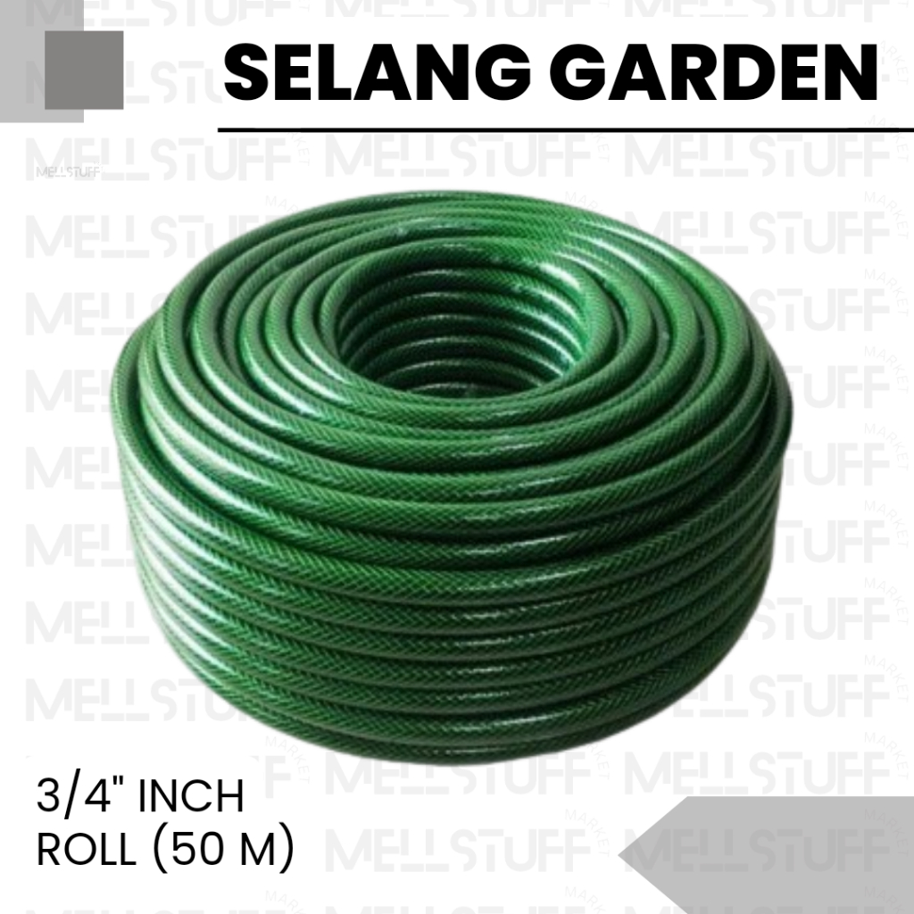 Selang Benang Garden Anti Lumut 3/4" Inch 50 Meter Selang Air Taman