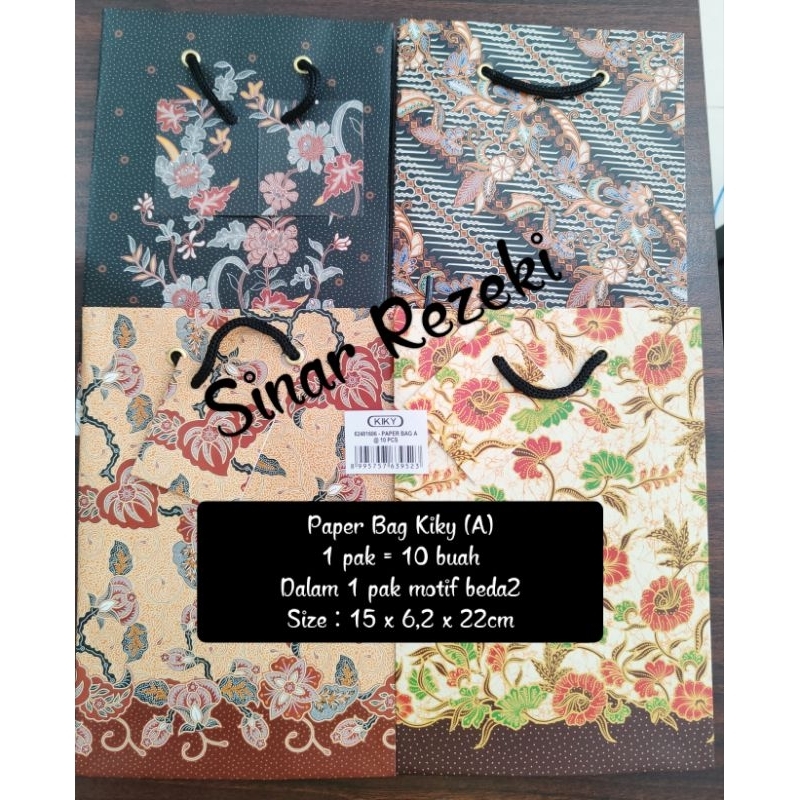 

10 buah!! A!! Paper bag kiky kecil/shopping bag/tas kertas kiky/tas karton kiky
