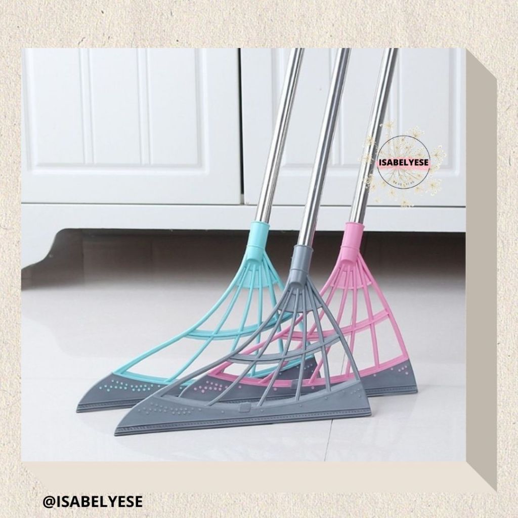 ❤✔ Sapu Lantai Karet Silikon Kekinian || Sapu Pel Lantai || Alat Pel Scrapper Pembersih Lantai Jende