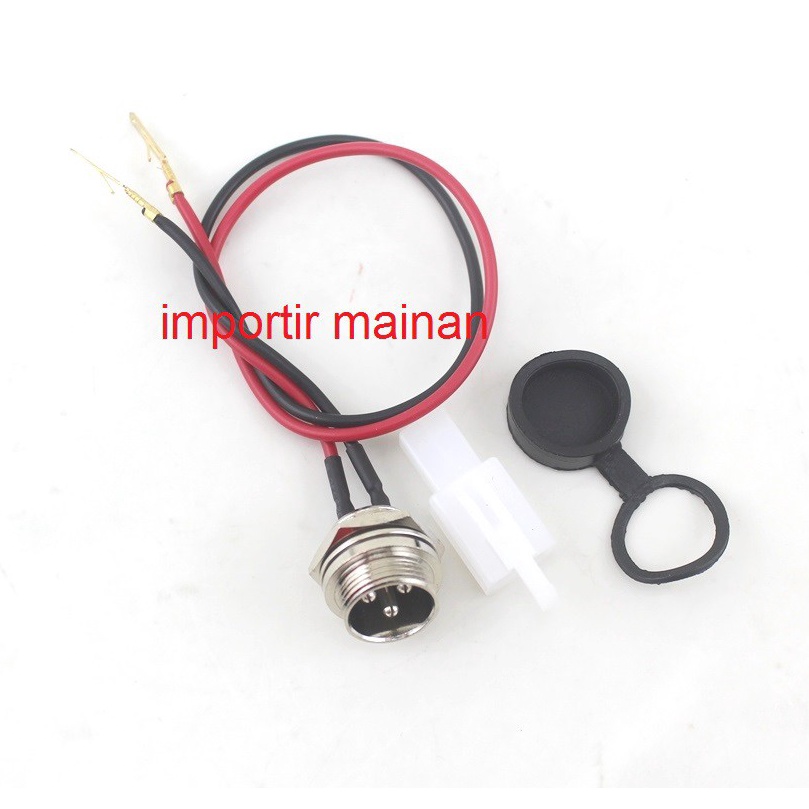 Bagus Banget charging port 3 PIN sepeda listrik skuter elektrik 24V 36V
