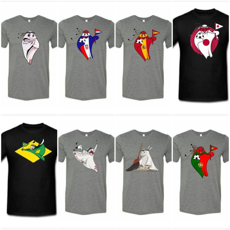 Kaos oblong kaos sablon kaos cantik kaos logo bola kaos bola fashion pria wanita bahan 24s