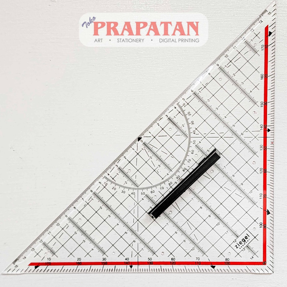 

KODE S86B Ziegel Penggaris Segitiga No81943 Triangle Ruler