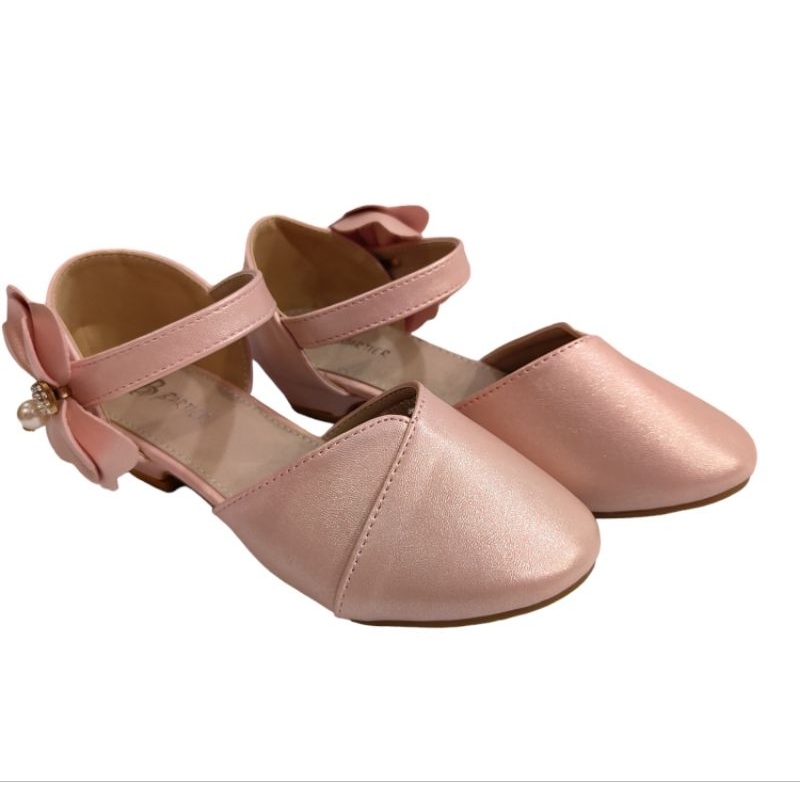 Sepatu Pansus Pesta Anak Perempuan Shimmer Fashion Korea Import Model Terbaru Hak 3cm Premium Super 