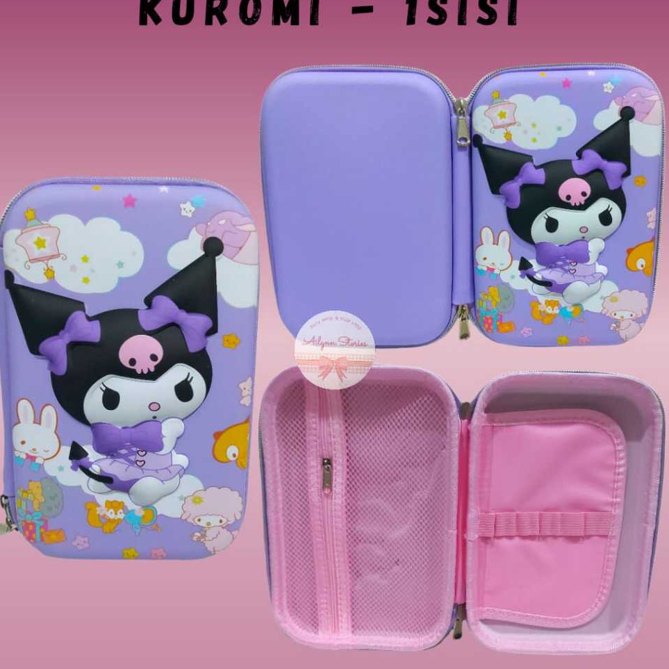 

AS Kotak tempat pensil hardcase Anakanak Timbul 2D3D bahan Import