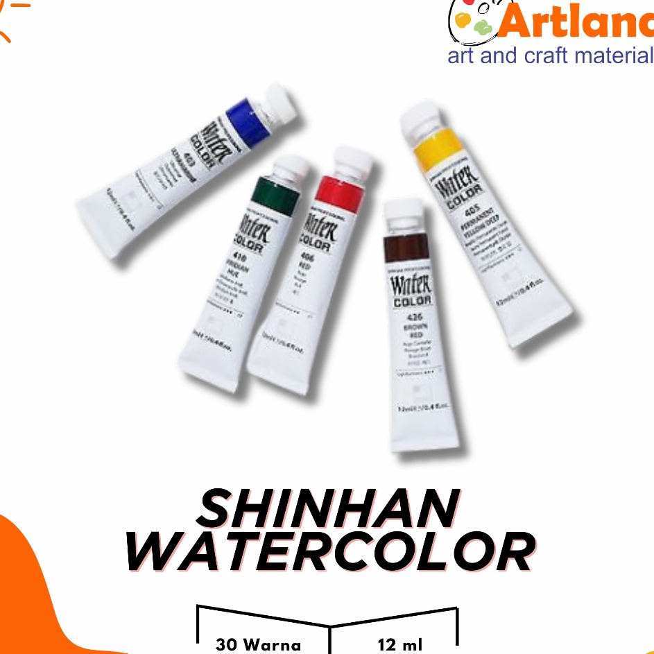

Shinhan Professional Artist Grade Water Color 12ml