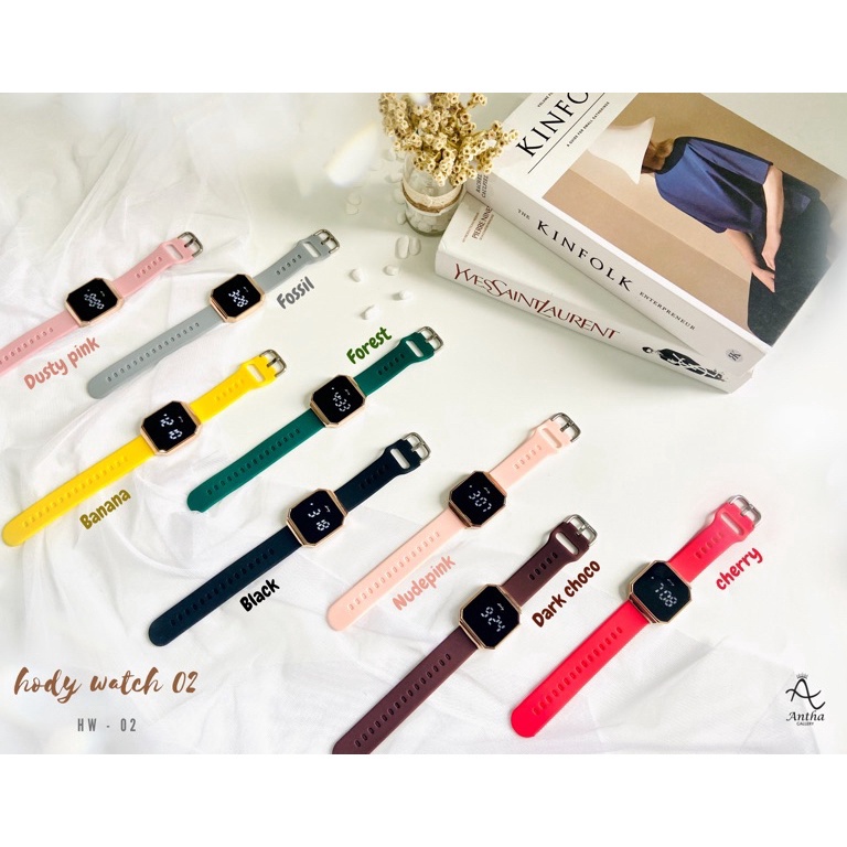 KODE P39L Hody Watch HW 2 Jam Tangan Wanita LED by Hody