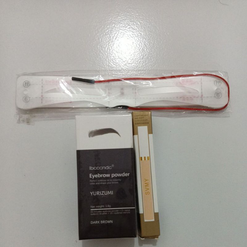 paket 3in1 stamp alis viral cetakan alis