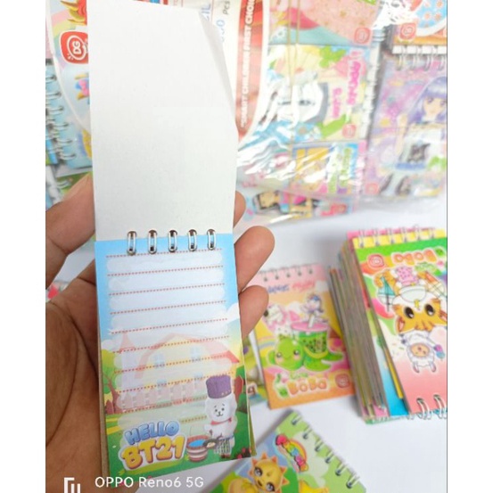 

Ready Stock 2pcs buku memo spiral anak 6x9cm