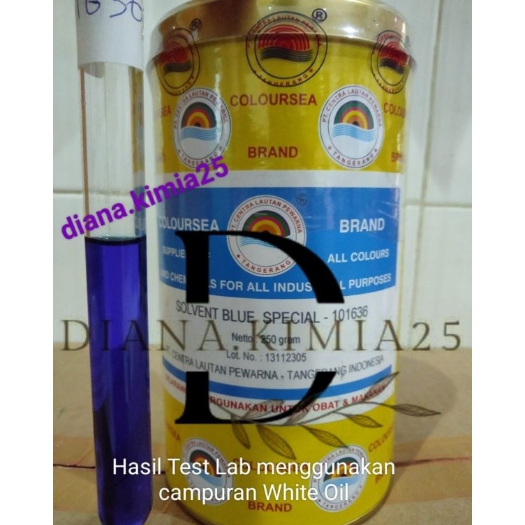 

KODE Y75J Pewarna Minyak Coloursea Bubuk Solvent Blue Special 11636