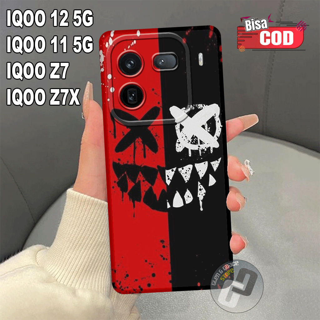 G40-Case Pro Camera IQOO 12 5G -Bahan karet lentur-Case IQOO 11 5G-IQOO Z7-IQOO Z7X-