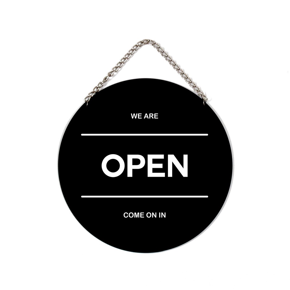 

KODE K47X signage open closed open close akrilik papan open closed Bulat 2