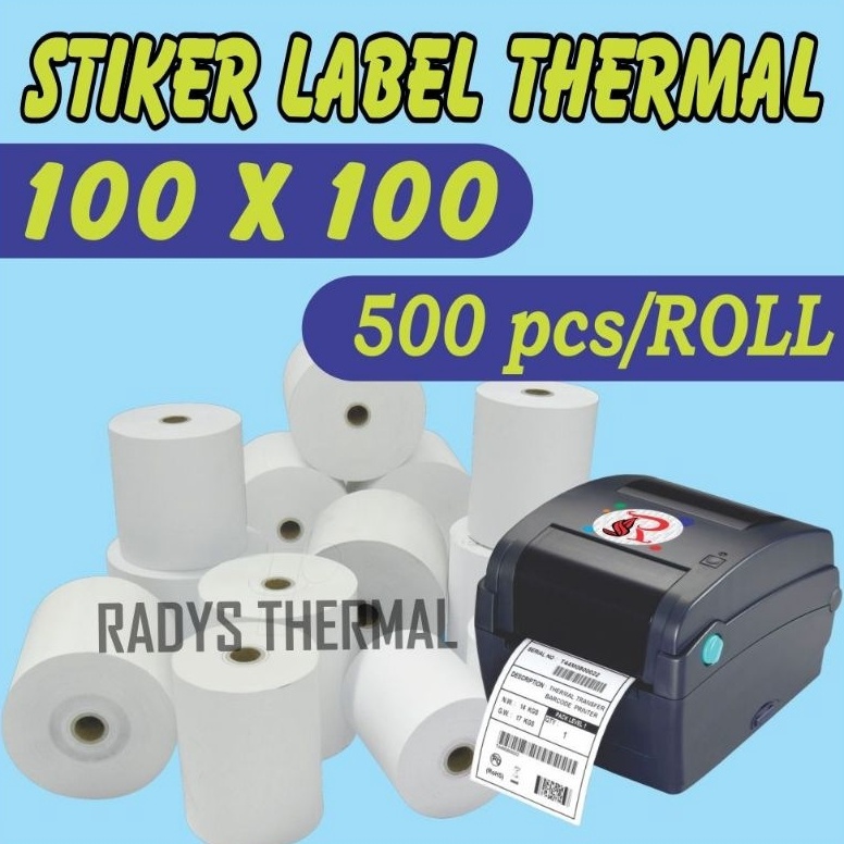 

KODE S94Q LABEL STIKER THERMAL 1X1MM ISI 5ROLL BARCODE 1X1