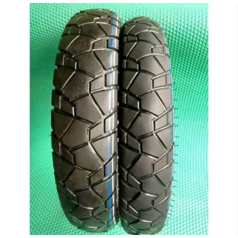 Ban Kotak Kotak Semi Trail sepasang matic tubles 80/90 90/90 Ring 14
