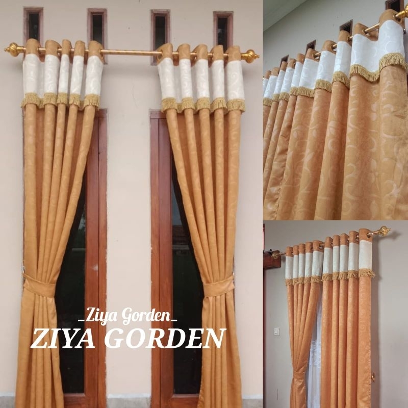 Gorden Jendela Dan Gorden Pintu Model Berponi Motif Bunga Hordeng Jendela Korden Jendela Hordeng Pin