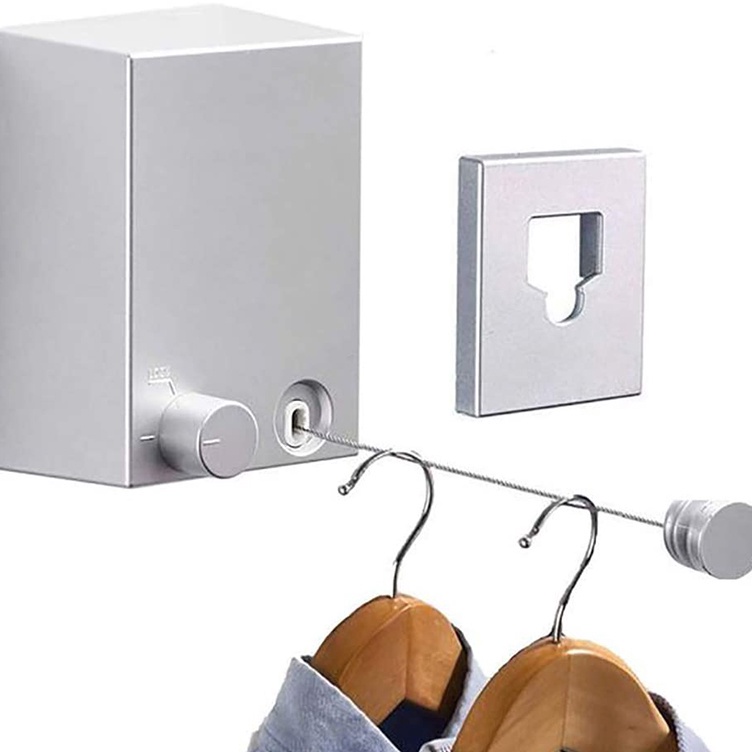 Baru JEMURAN KAWAT TELESKOPIK POBEL JEMURAN POBLE  TALI JEMURAN