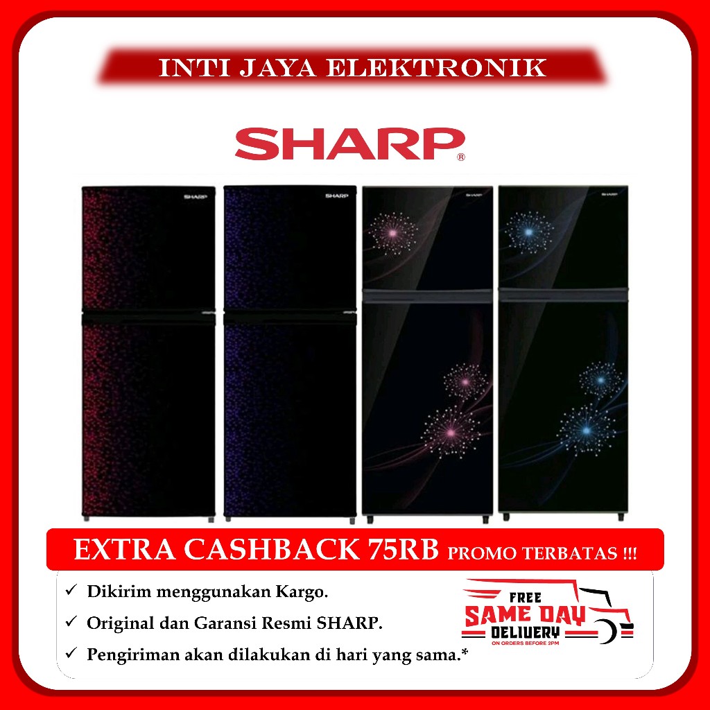 KARGO - KULKAS SHARP 2 PINTU SJ195MD SJ197ND SJ237MG SJ317MG SJ 195 MD 197 ND 197ND 236MG 237 MG 236