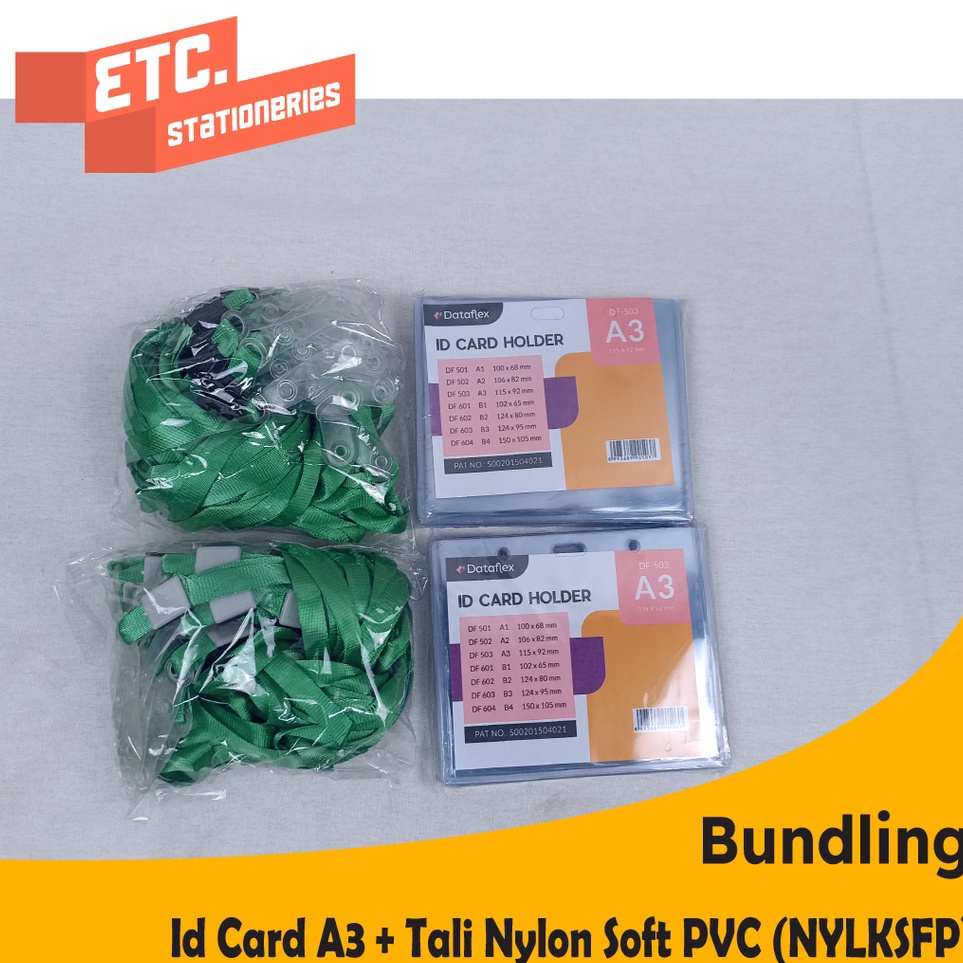 

Paket Bundling Id Card A3 Tali Nylon Soft Pvc NYLKSFP