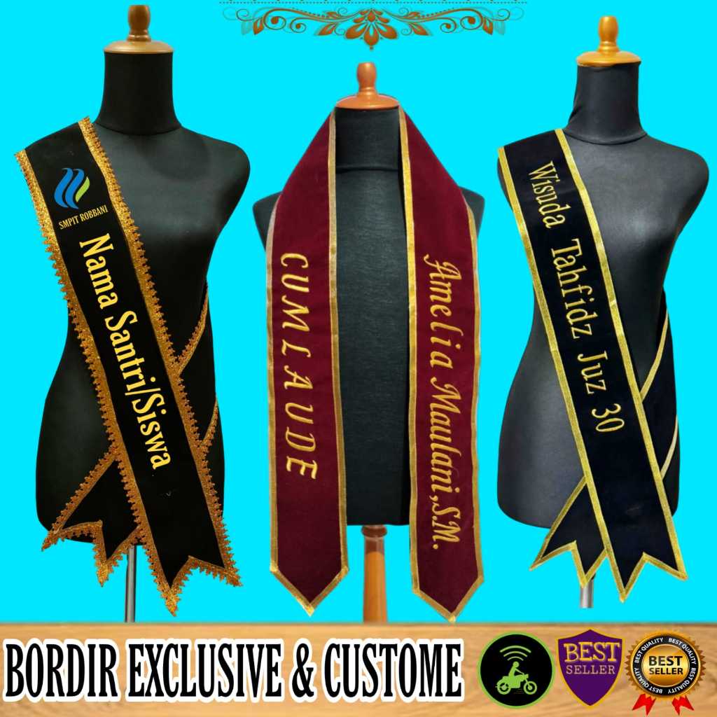 selempang wisuda 1 HARI JADI  / selempang custome / selempang TK / selendang TK / selempang anak / s