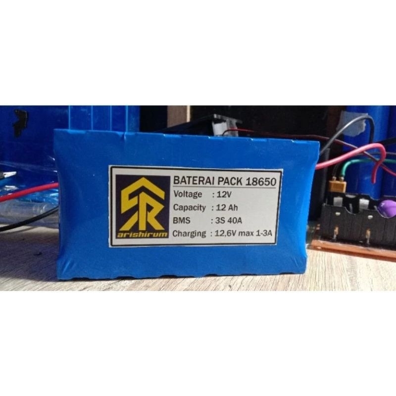 BATERAI LITHIUM 18650 12VOLT 12AH