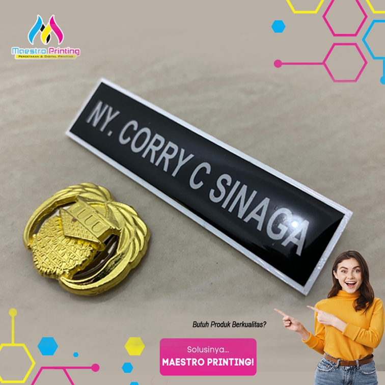 

BAD NAMA DADA NAME TAG DADA 1 PAKET PIN KOPRI