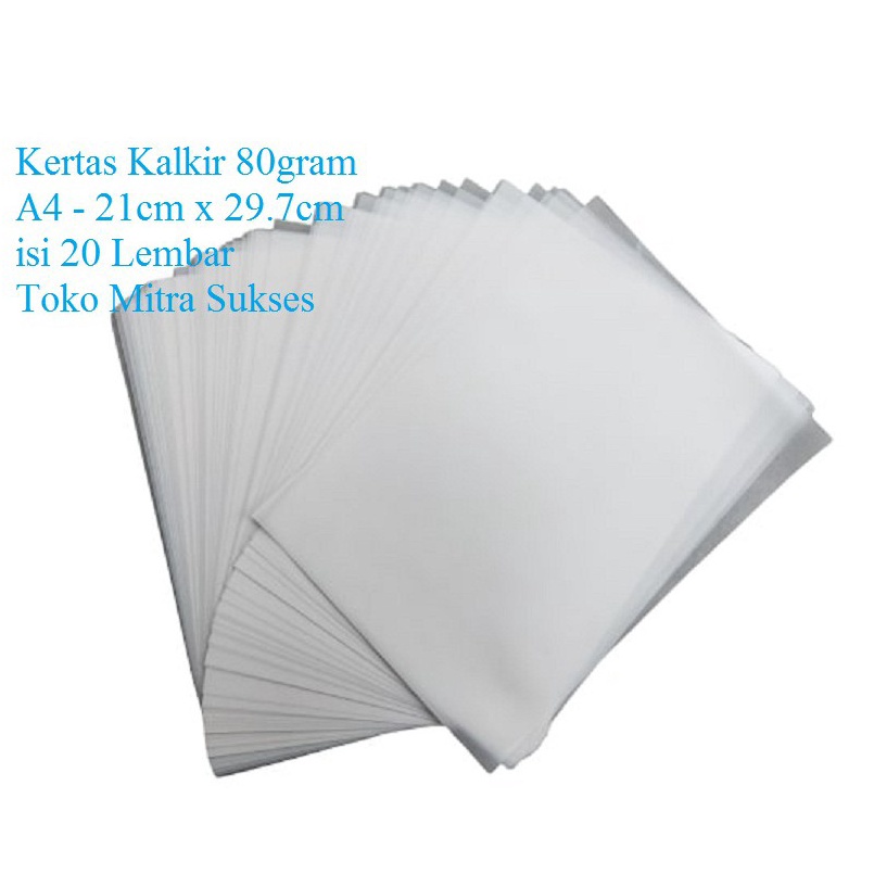 

Best Seller Kes Kalkir A4 8gram isi 2 lembar