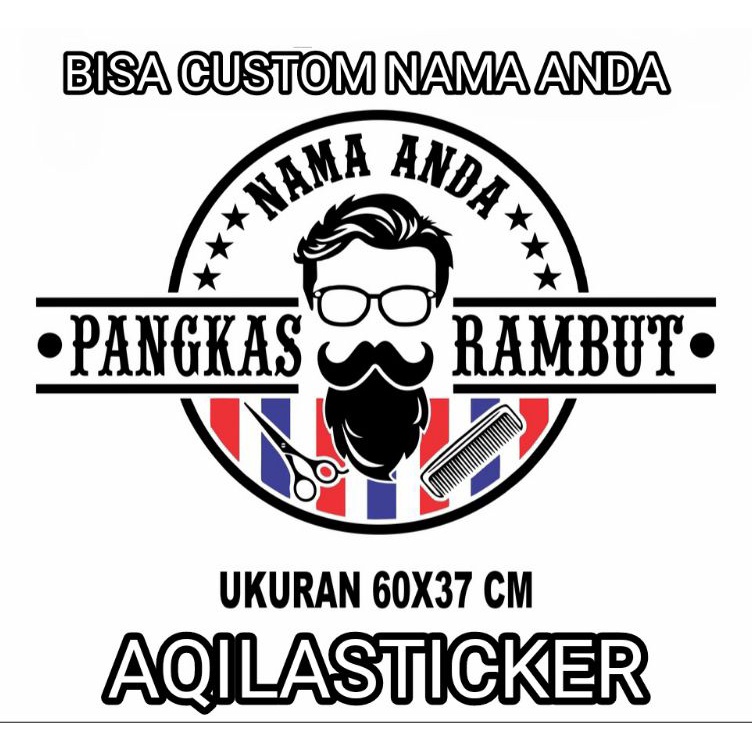 

STICKERSTIKER KACA DINGDING BABERSHOPBABER PANGKAS RAMBUT