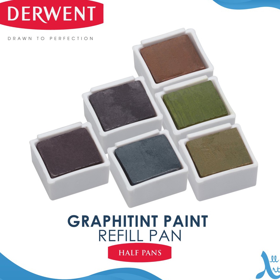 

Super Sale Derwent Graphitint Watersoluble Paint Pan Travel Refill