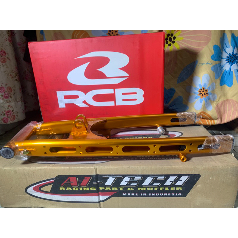 Sasis Swing Arm Aitech Original Coak Warna Gold silver & DKT thailand Kawasaki Ninja RR R SS ZX Vict