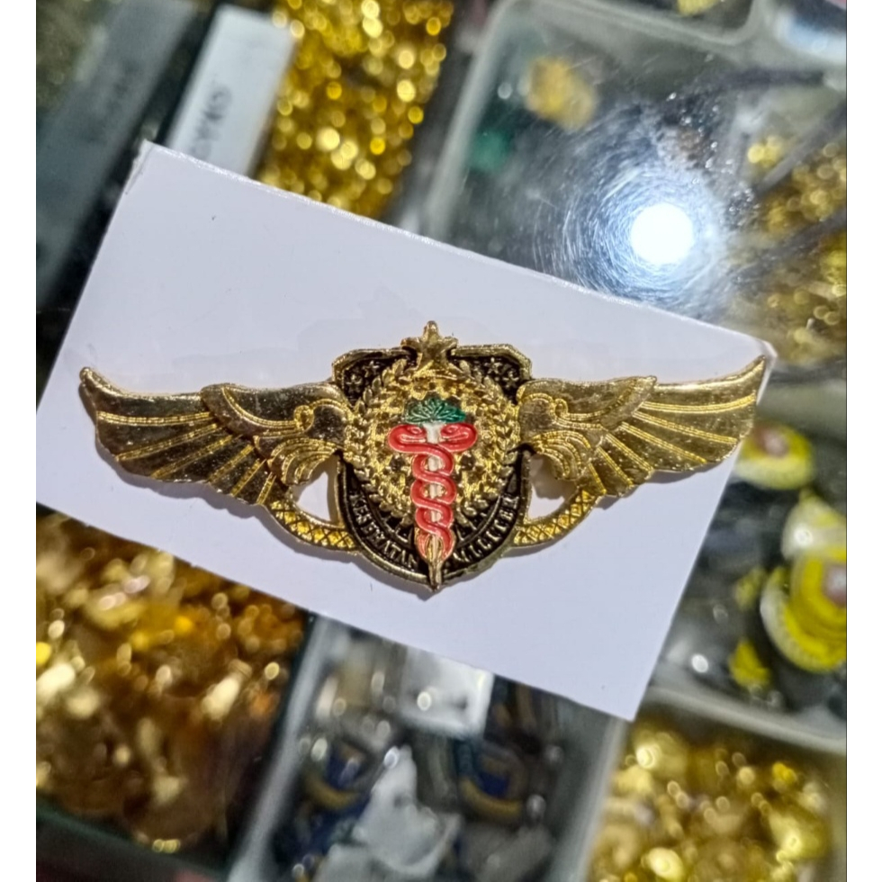 Brivet Brevet Wing PDH CKM Kesehatan Militer Standard TNI