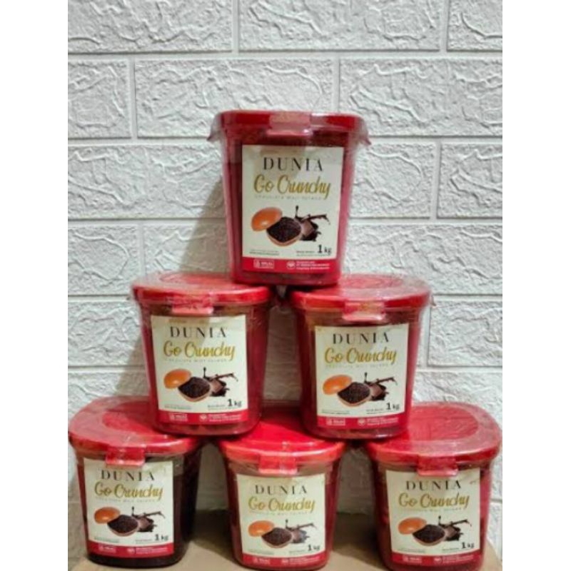 

Dunia go crunchy Chocolat spread / selai coklat 1kg