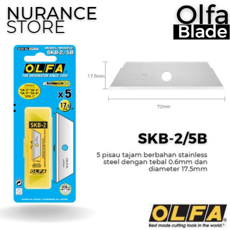 

Praktis REFILL BLADE OLFA SKB25B UNTUK CUTTER OLFA SK3 SK4 SK5 SK9 UTC1