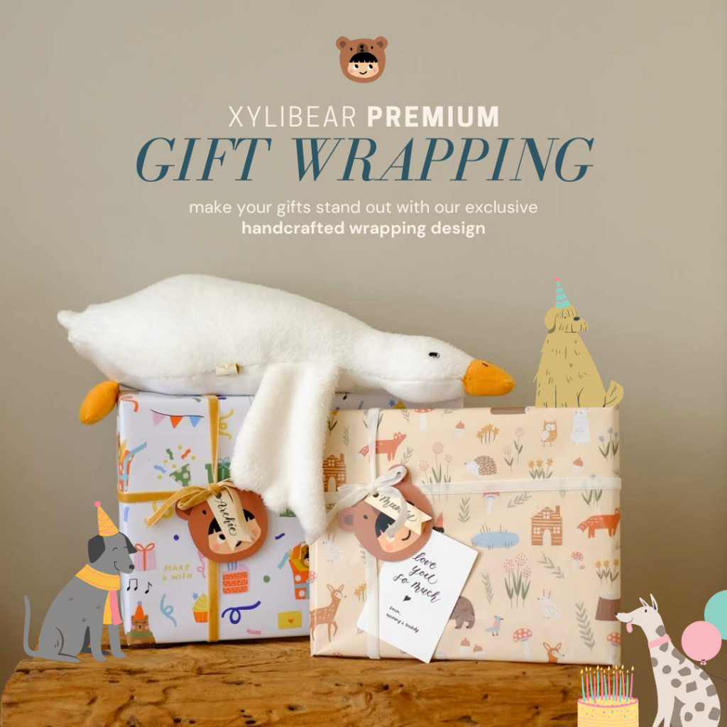 

Premium Handcrafted Gift Wrapping - Bungkus Kertas Kado dan Kartu Ucapan - khusus produk dari Xylibear - cari kado anak