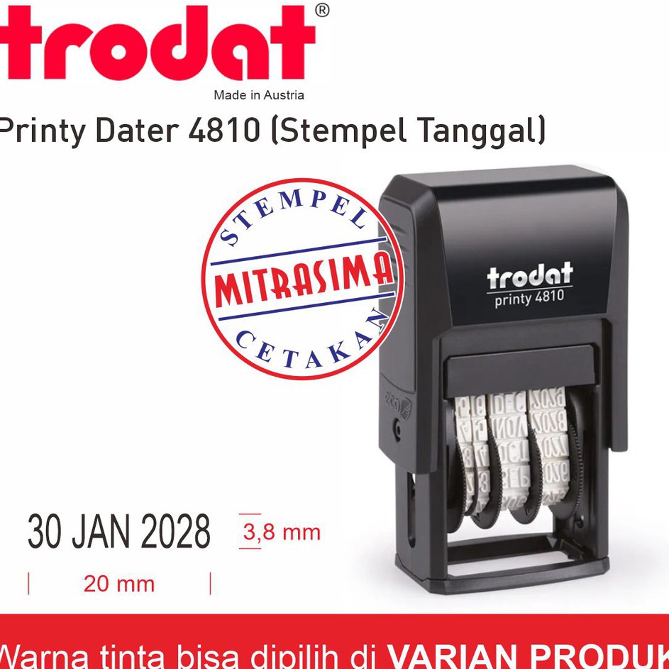 

Stempel Trodat 481 Printy dater Stempel tanggal