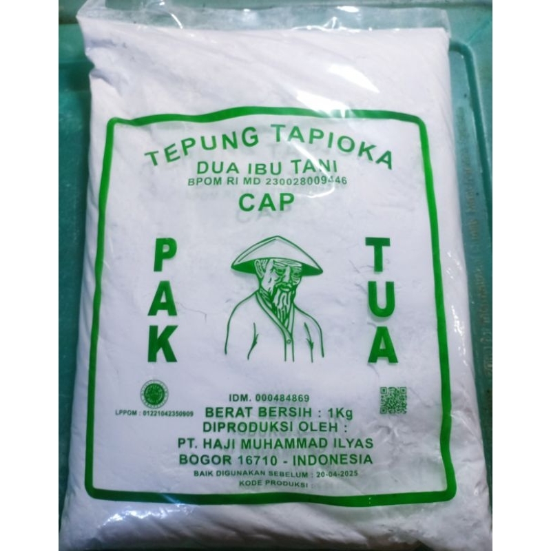 Tepung Tapioka / Sagu Dua Ibu Tani Cap Pak Tua 1kg