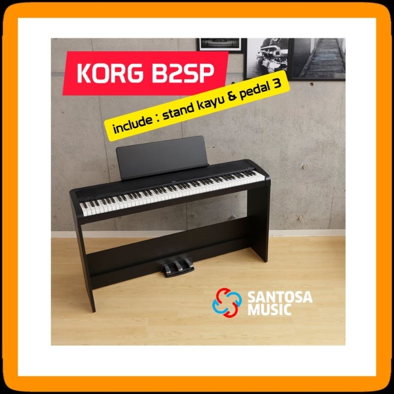 Piano Digital Fullset KORG B2SP Garansi Resmi KORG free bangku piano