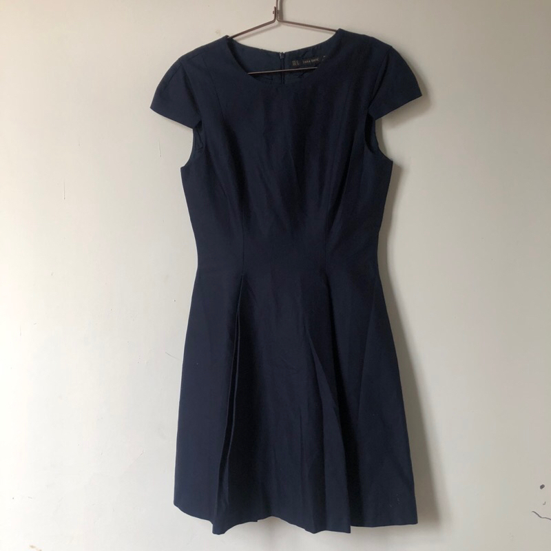 Sale Dress Zara Original Navy Blue
