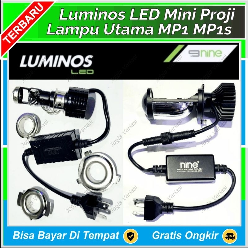 LED LUMINOS MP1S MINI PROJIE H6 MOTOR ALA BILED SINAR CUTOFF MP1