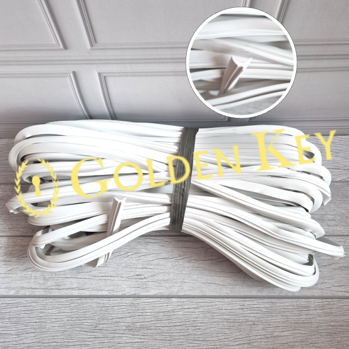 Karet Lis Sekoneng 078B C Besar Putih White Kaca Mati 40 Meter 078 B Jendela Aluminium Alumunium
