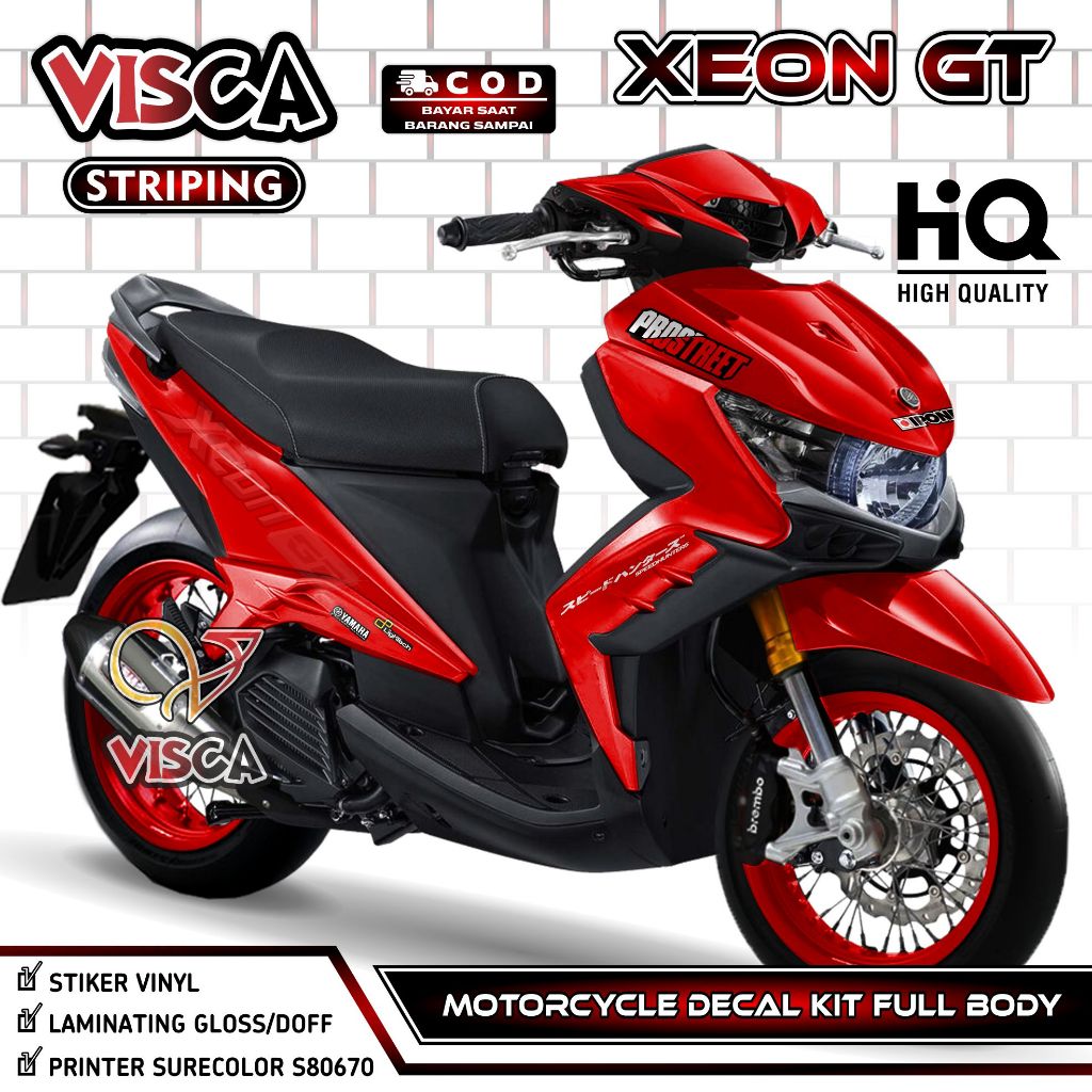 Decal Xeon GT 125 - Stiker Xeon GT 125 - Dekal Xeon GT 125 Full Body - Striping Xeon GT 125 Variasi 