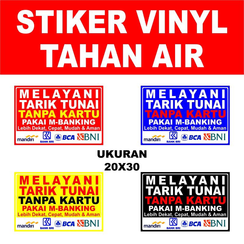 

MELAYANI JASA UK 20X30CM STIKER SIGN/STIKER PERINGATAN/VINYL/WATERPROOF